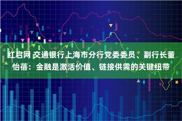 红启网 交通银行上海市分行党委委员、副行长董怡蓓：金融是激活价值、链接供需的关键纽带
