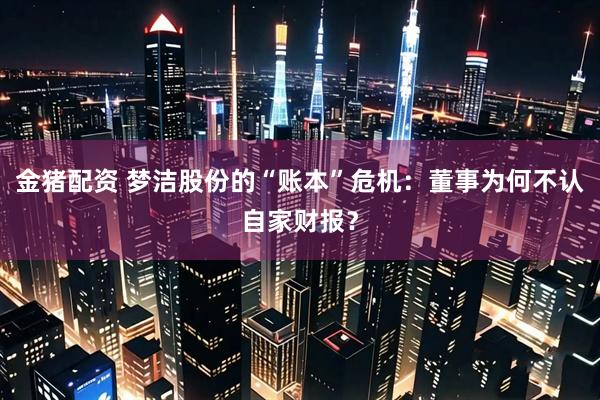 金猪配资 梦洁股份的“账本”危机：董事为何不认自家财报？